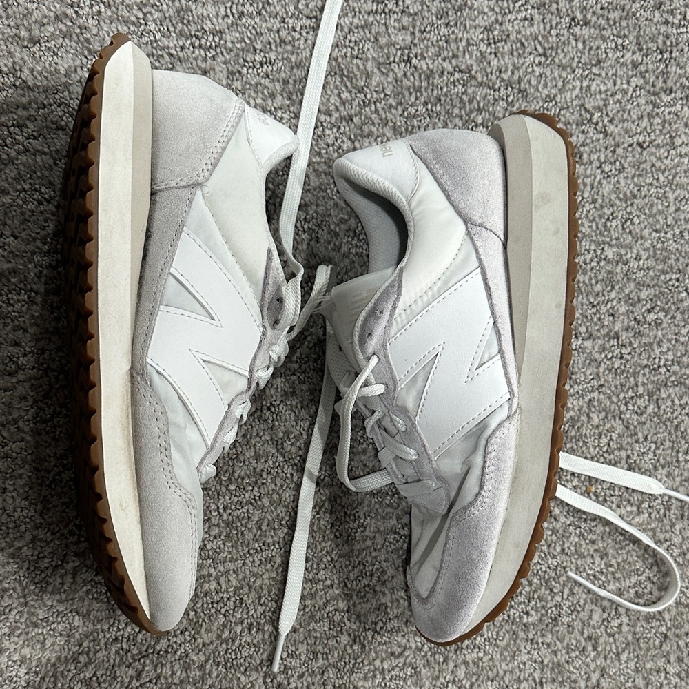 New Balance 237 Classic White and Gray Shoes
